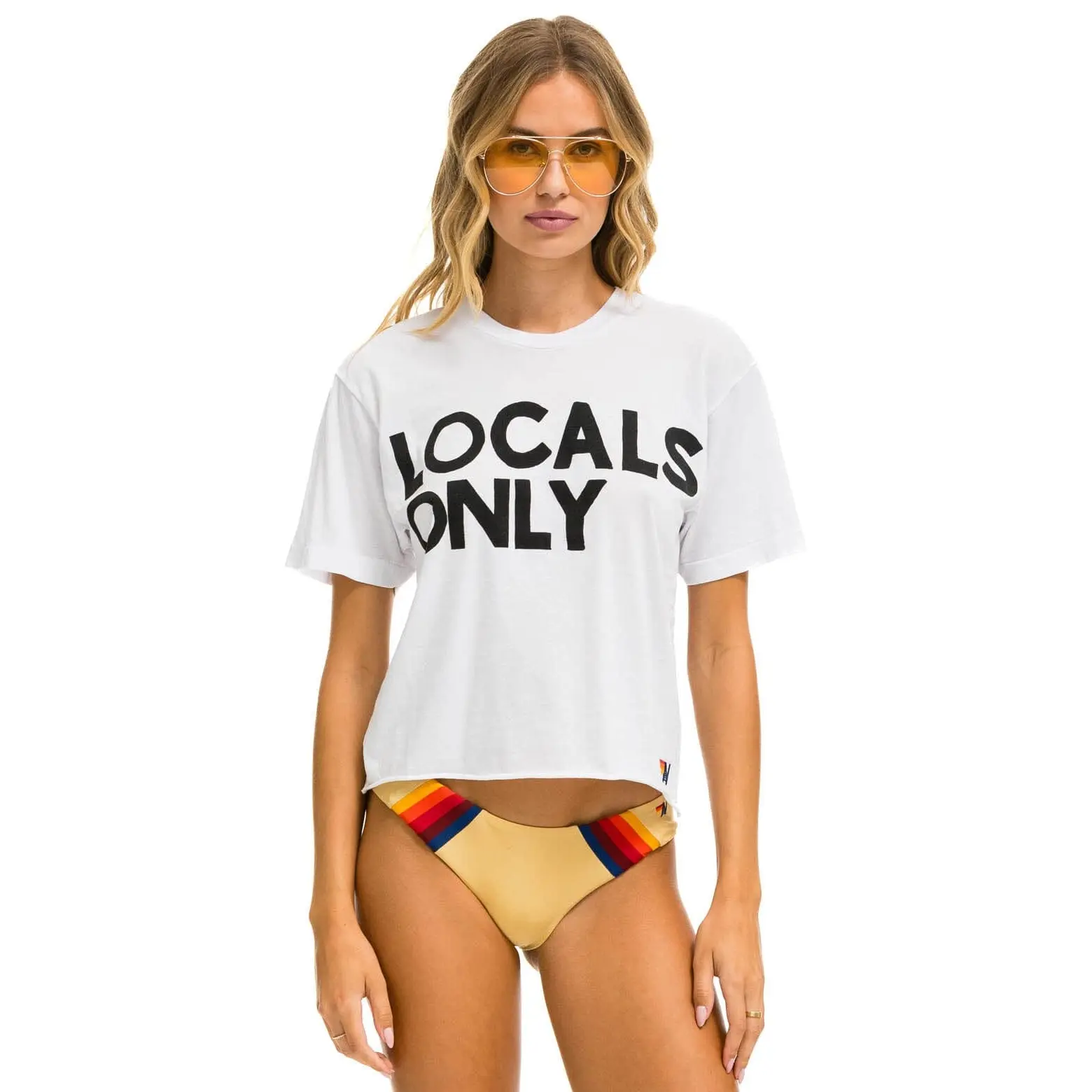 LOCALS ONLY BOYFRIEND TEE - WHITE