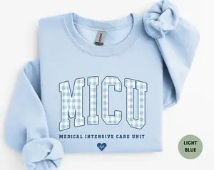 MICU short-sleeve T-SHIRT Or Sweatshirt , Medical Intensive Care Unit, Medical Icu Nurse, MICU Nurse Gift, Micu RN, Medical Icu Tech