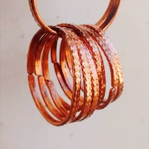 Textured Pure Copper Bracelet