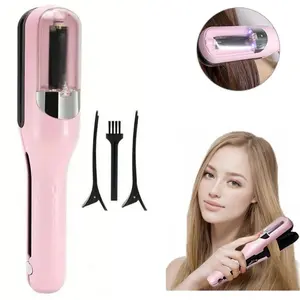 Electric Hair Clipper, Cordless Split End Trimmer, Multifunctional Type-c Rechargeable Hair Split End Clipper, Split End Hair Trimmer for Dry Damaged Brittle Curly Frizzy or Straight Hair, Portable Wireless Hair Trimmer for Home & Travel