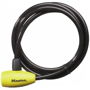212 MAIN Master Lock 6ft. Durable Cable Padlock 8154DPF - Lock for Bike, Cycling Bike Security Accessory