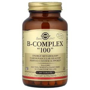Solgar B-Complex "100", 100 Tablets