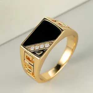Fashionable and popular square and diamond decorative rings for men to wear on vacation and create a stylish style