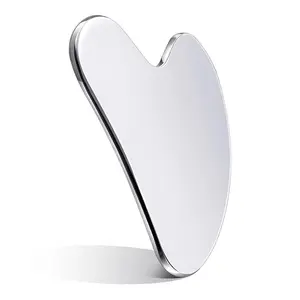 Stainless Steel Heart Shaped Manual Massage Tool, Muscle Massage Scraper, Professional Skin Care Tool for Women