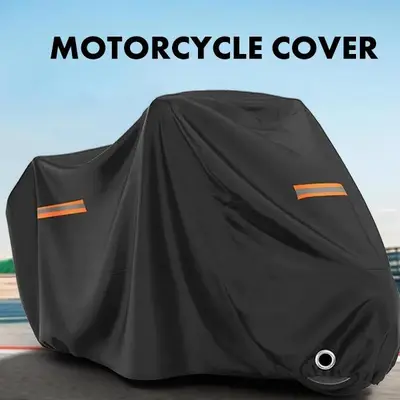 XL Waterproof Motorcycle Cover - 230x95x125cm Heavy Duty Protection For Bikes