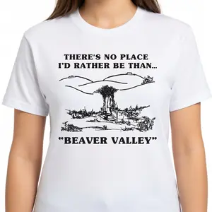 Beaver Valley Shirt - Offensive Adult Humor Graphic Tee - Funny Rude Sexual Pun & Vintage Novelty Beaver Unisex T-Shirt