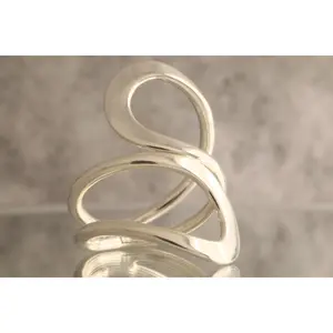 Infinity Curve - Over 7 Grams Of 925 Sterling Silver Statement Ring