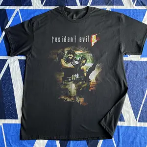 Y2K Resident Evil 5 Graphic Tee Unisex  Vintage 90s Style Unisex Tee, Retro Music Fan Gifts