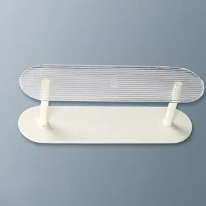 Acrylic Perfume Organizer Rack, Transparent Desktop Cosmetics Holder, Skincare Display Stand, Ideal for Vanity, Bathroom, Bedroom