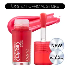 [NEW_Tiktok Shop Exclusive] Benc Juicy Drip Glaze Lip Oil 05 Hotshot Cherry l Hydrating Gloss, Moisturizing balms, Sheer tint, Shine & Dewy Finish