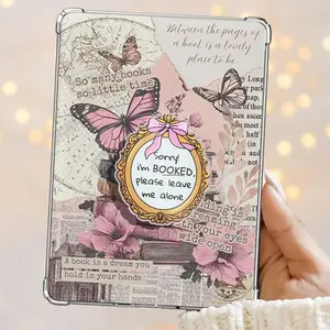 Sorry I'm Booked Please Leave Me Alone Talking Mirror With Pink Bow Magnetic Kindle Grip Book Lover Cute Kindle Accessories Phone Holder PopSocket Phone Grip Magnetic Pop Socket Phone Grip