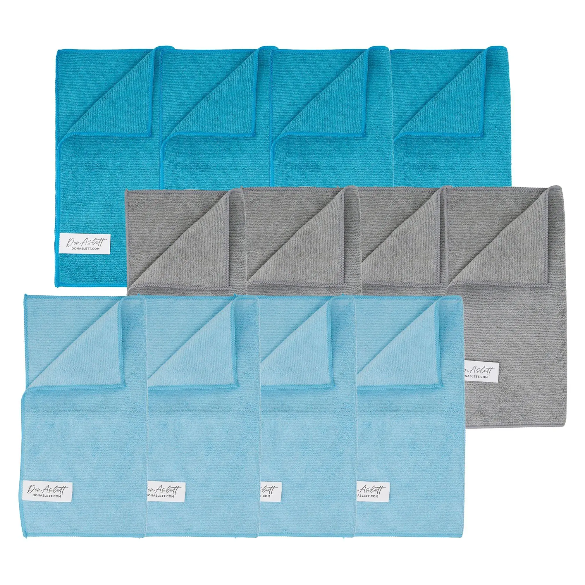 Don Aslett 12x12 Assorted Microfiber Cloths 12pk Don Aslett 12x12 Assorted Microfiber Cloths 12pk