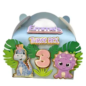 Rex party favor boxes, dinosaur favor/boxes Children Birthday(6 pack) Gifts Unisex Decoration