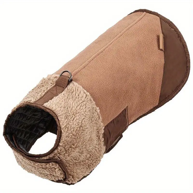DogLemi Winter Dog Jacket with Plush & Thickened - Adjustable Small/Medium/Large/X-Small Breeds Coat, Soft -Filled Warm Sweater for Pomeranian, Chihuahua, Greyhound & Shih Tzu - Cozy Outdoor Winter Clothing