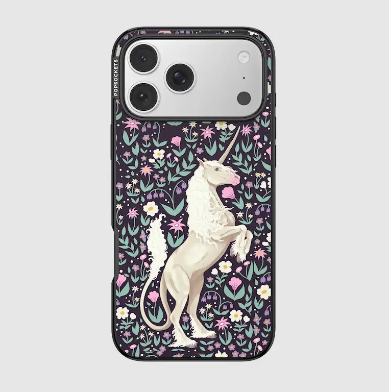 PopSockets Unicorn in Bloom MagSafe Protective Case for iPhone 17 Pro Max - Drop-Protective Cellphone Accessory, Accessories, Magsafe Compatible With Magsafe