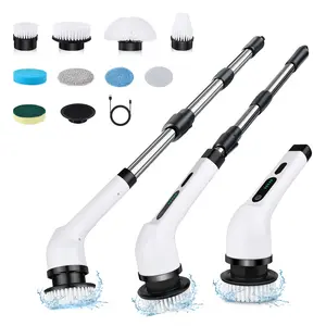 2026 New Electric Spin Scrubber — Cordless Design, IPX7 Waterproof Rating, Multi-Surface Versatility; Ultra-Long Battery Life, Adjustable Speed, Extendable Handle; A Multifunctional Cleaning Kit Designed Specifically for Bathrooms and Kitchens.