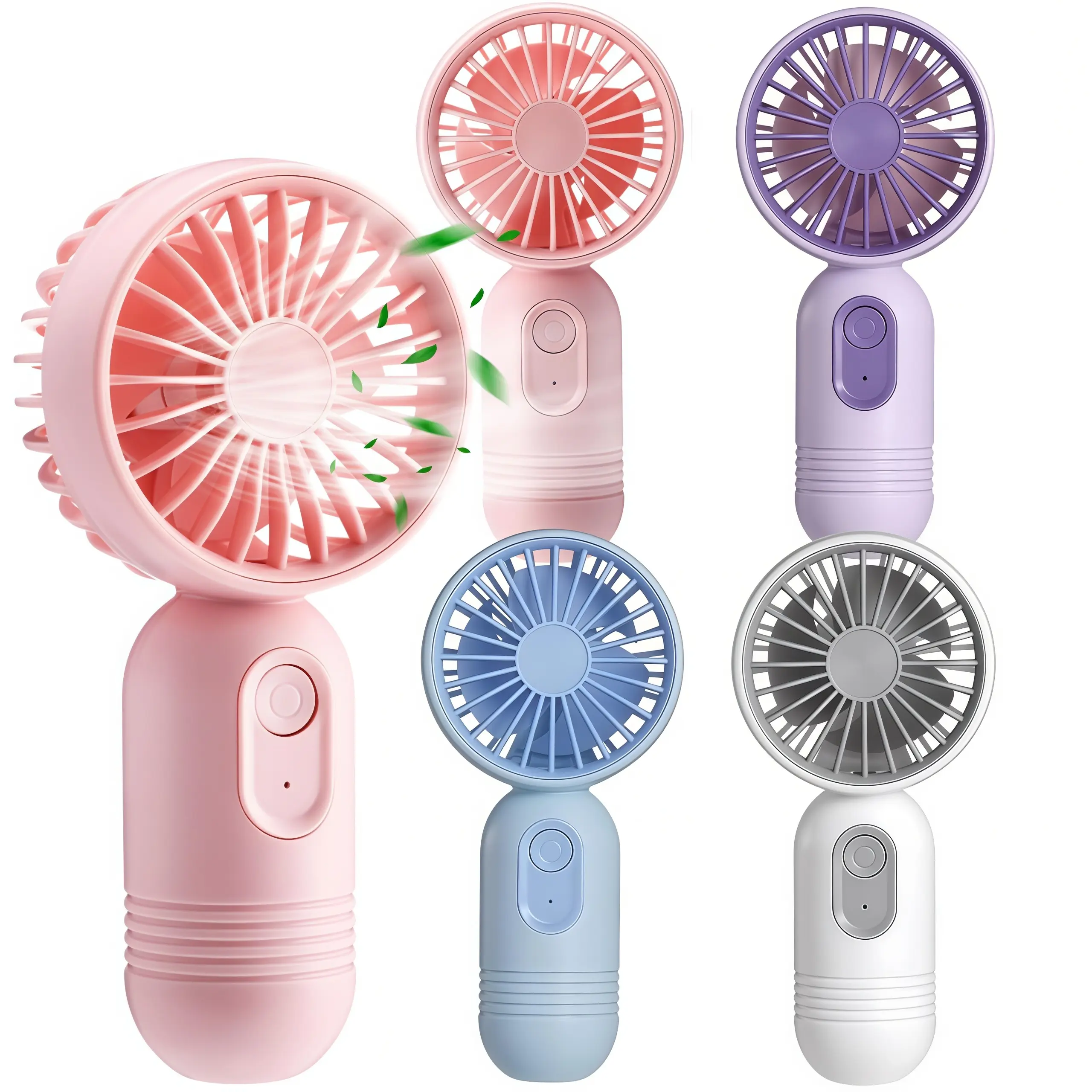 LMMAKE 1PC Portable USB Rechargeable Fan - 3 Adjustable Speeds, Compact Lightweight for Commuting & Office Use, Elegant Design, USB Port, Cool Gadgets for Girls, Boys & Exercise