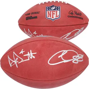 CeeDee Lamb & Dak Prescott Dallas Cowboys Dual-Signed Duke Full Color Football - Fanatics Authentic Certified