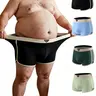 Men's 4pcs Plus Size Soft Loose-Fitting Athletic Boxer Briefs, Breathable and Comfortable Sporty Casual Underwear, Ideal for Big & Tall Men, All Seasons Wear