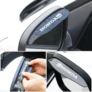 Carbon Fiber Car Sunshade Rearview Mirror Rain Visor, Clear Vision in Rain, Automotive Accessories for Honda and More Models, Vehicle