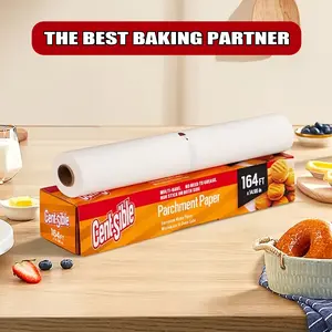 164 ft x 14.96 in/164 ft x 11.81 in Parchment Paper Non-stick, heat-resistant, water and oil-proof. Widely used in baking, grilling and air fryers.