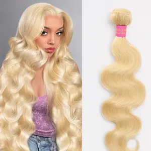 613 Blonde Body Wave Hair Bundle Human Hair Weave Extensions