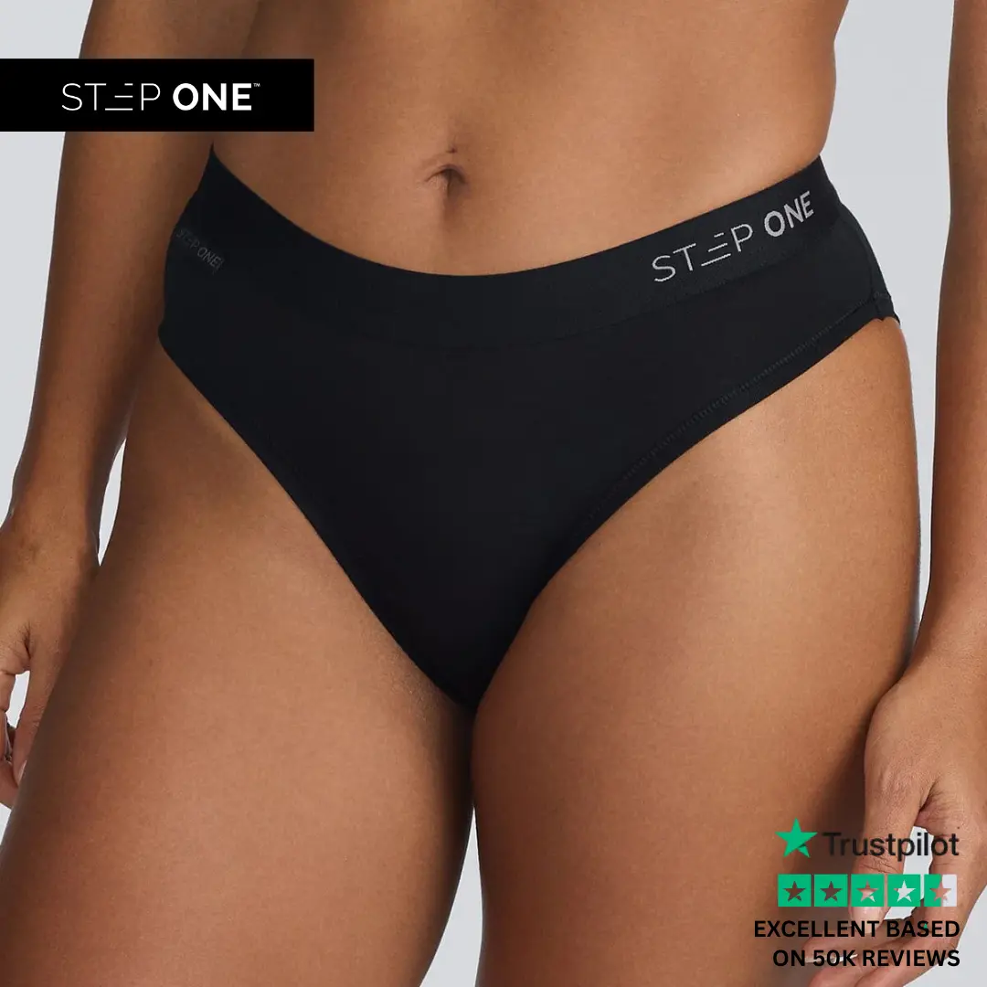 Women's Organic Bamboo Fabric Bikini Briefs - Classic Cut, Lightweight, Soft, Breathable, Hypoallergenic Essential Underwear Style (Tap Shoe Themed Accent Note)