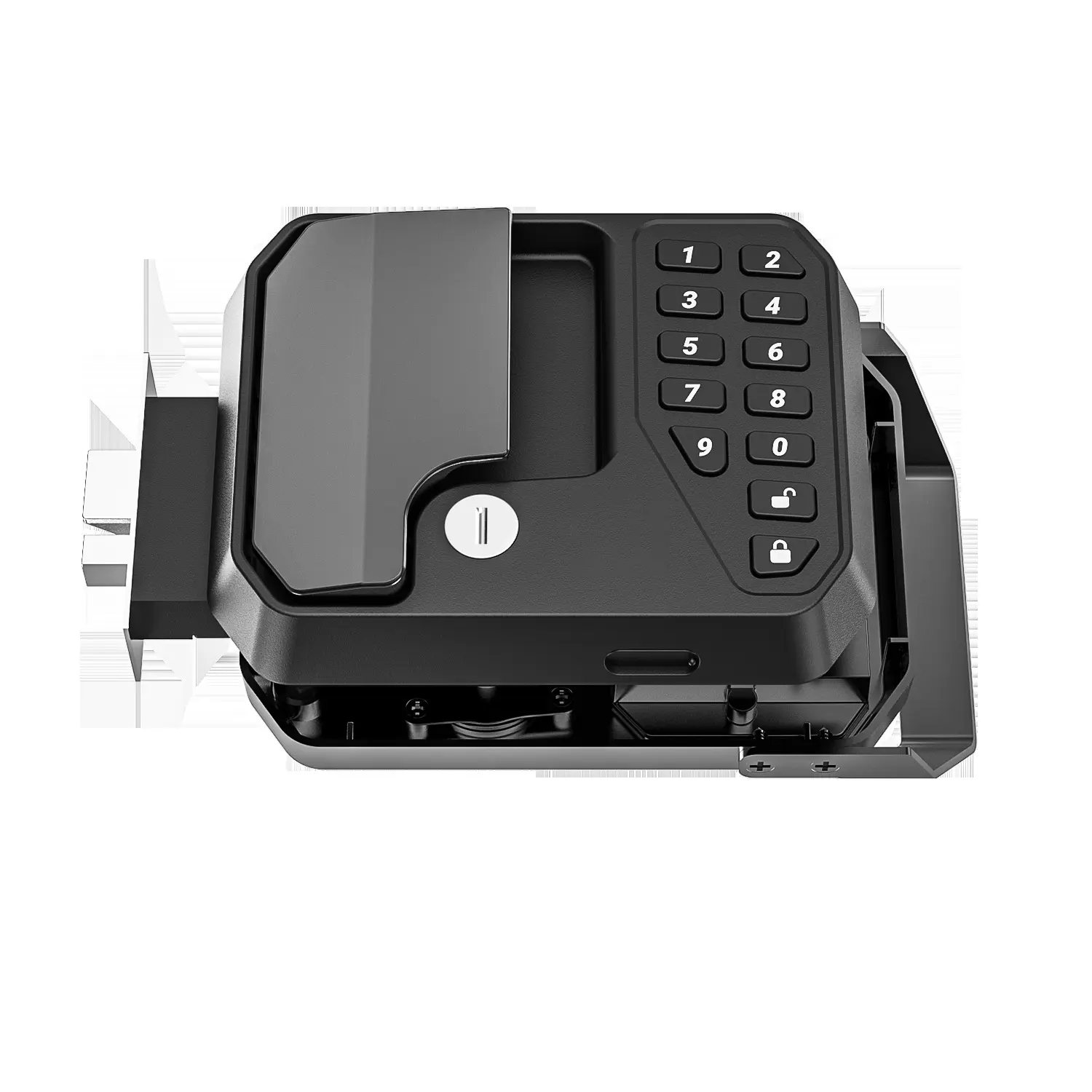 Multi-Mode RV Fingerprint Electronic Security Lock, with Password, Key, Remote Control, Smart Door Hardware for Camper Trailer