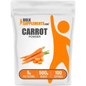 BulkSupplements - Carrot Powder - Eye Health - Healthy Skin - 500g - 5g per Serving