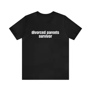 ToolHeaven Divorced Parents Survivor - Funny T-Shirts, Gag Gifts, Parody Shirts, Meme Shirts, Trendy Tees, Dark Humor and more
