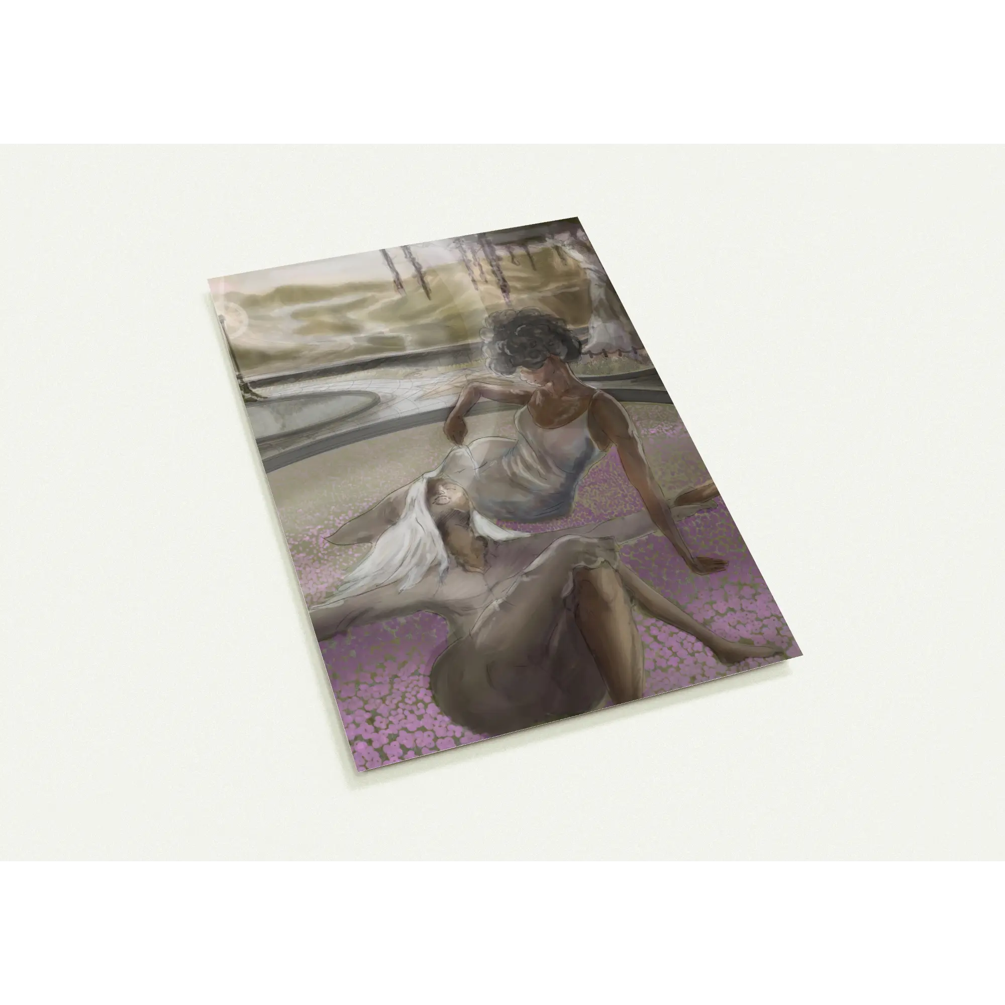 10-Pack Coated Silk Flat Post Cards with Foil Accents, Rounded Edges (For US & CA Markets)