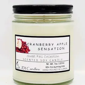 Cranberry Apple Sensation Candle Scented