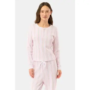 Daisy Heart Stripe Rosemary Top