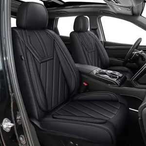 For Toyota Camry 2002-2026: Waterproof Faux Leather Driver Seat Cover,Comfortable Automotive Seat Cushion All Seasons Seat Protector(Black,5 Seats)