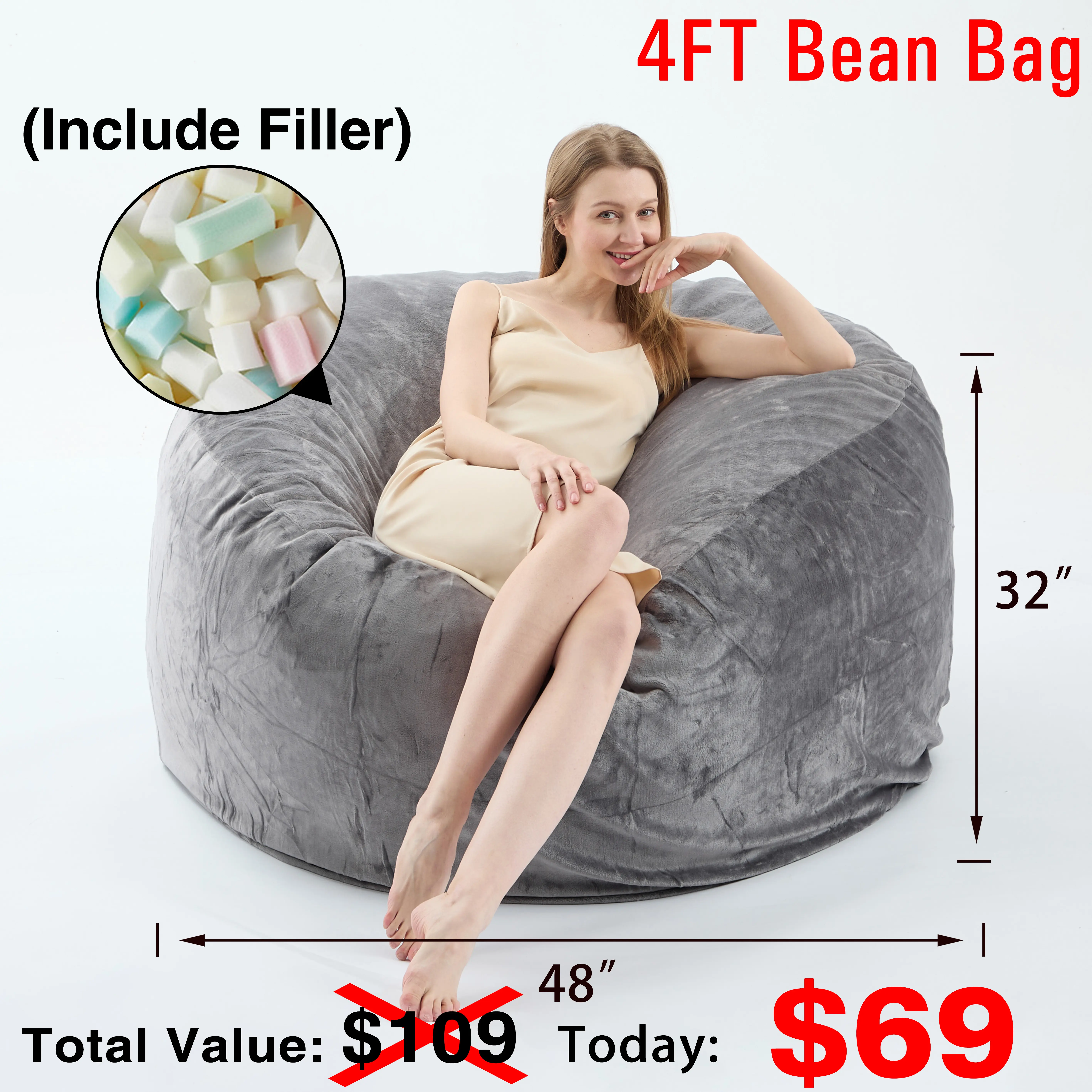 4FT Gray (Cover Filler)