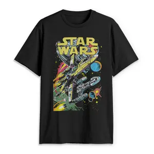 Men's Star Wars Galactic Comic Scene T-Shirt