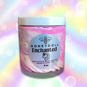 Enchanted Emulsified Body Butter with Berries Citrus Peach and Musk Fragrance - Body Care whipped