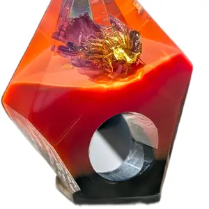 Monies Style Huge Resin Ring Size 17.5 - Bold Resin Ring for Statement Wear