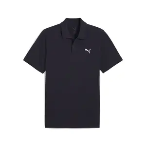 PUMA Mens Essentials Pique Short Sleeve Shirt Casual Tops Casual - Blue