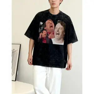 David Mitchell Hysterical Laugh T-Shirt Unisex Retro Fashion Loose Casual Street Washed Black Round Neck Short Sleeve Graphic Tee for Men and Women - Premium Cotton Fabric Soft Breathable