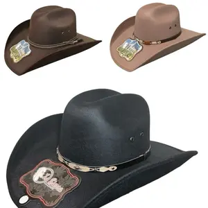 Tejana Forrada Estilo Chihuahua /Western Cowboy Hat/Sombrero De Resorte Bandolero/ Texana