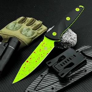 High Hardness Jungle Fixed Blade Knife with Sheath 8Cr13MoV Blade Nylon Fiber Handle Portable Outdoor Camping Knife Survival Hiking Cutting Tool Stainless Steel Knives Tactical Knives Survival Gear Outdoor Survival Supplies Outdoor Survival Equipment