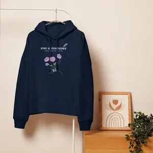 Organic Cotton Mid-Length Hoodie — For Her | Fog & Foundry