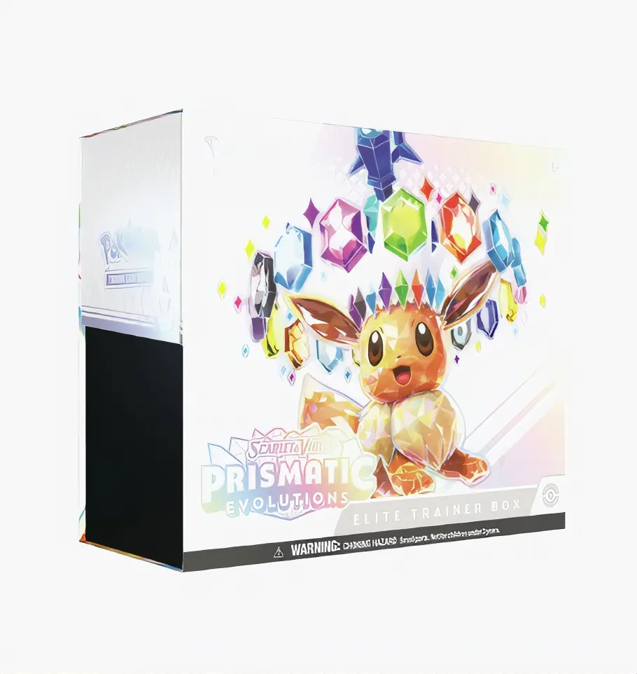 Pokémon TCG Scarlet & Violet Prismatic Evolutions Elite Trainer Box with 9 Booster Packs Eevee Promo Card & 65 Sleeves