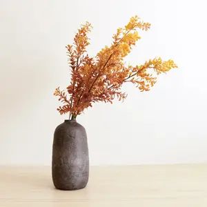 Rustic Black Ceramic Vase