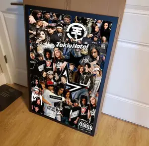 Tokio Hotel Poster, Music Fan Art, Rock Band Decor, Unique Wall Art,Gift for Her Music Lover Gift