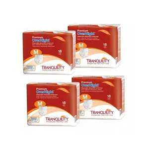 Tranquility Premium OverNight Underwear, Pull On Medium, 34'' - 48'', Case of 72