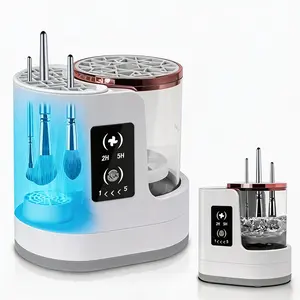 3-in-1 Electric Makeup Brush Cleaner & Dryer, USB Powered Portable Silicone Universal Machine for Eyeshadow and Foundation Brushes