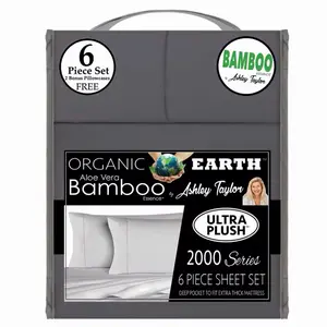 KING SIZE ORGANIC BAMBOO 6 PIECE BEDSHEET