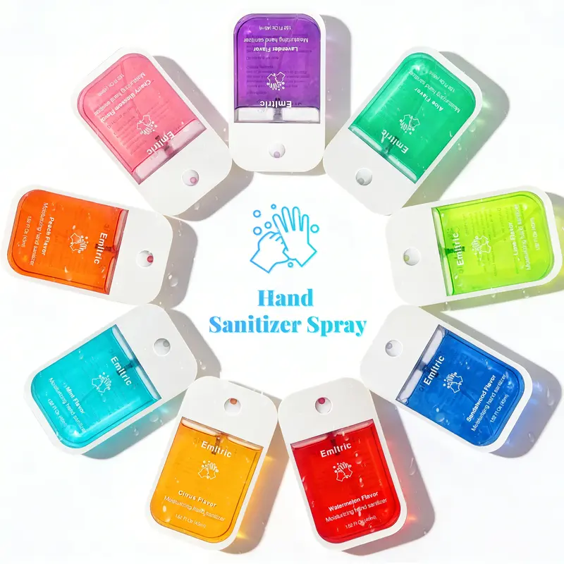 Hygienic and moisturizing hand sanitizer, portable 1.52 Fl Oz 45ml